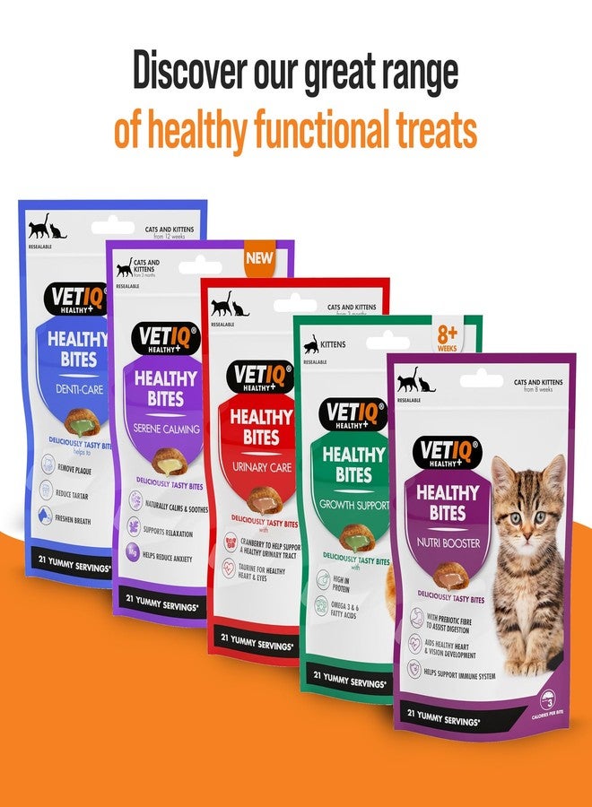 فيت آي كيو وجبة VetIQ Healthy Bites لعلاج كرات الشعر للقطط، 4 × 65 غرام، تساعد على منع كرات الشعر وإزالتها، مكمل غذائي للقطط خالٍ من المكونات الاصطناعية، صحة القطط والقطط الصغيرة - Image 5